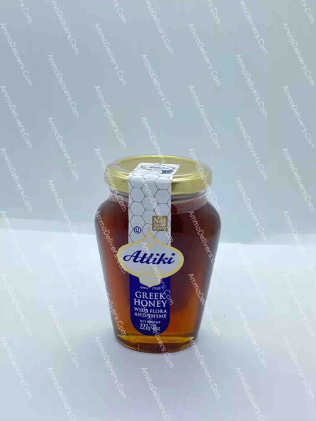 ATTIKI GREEN HONEY WILD FLORA & THYME 227G - اتيكي عسل زعتر بري