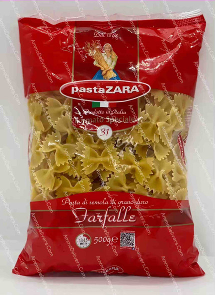 PASTA ZARA 31 FARFALLE 500G - معكرونة زارا معكرونة ٣١ معكرونة فراشة