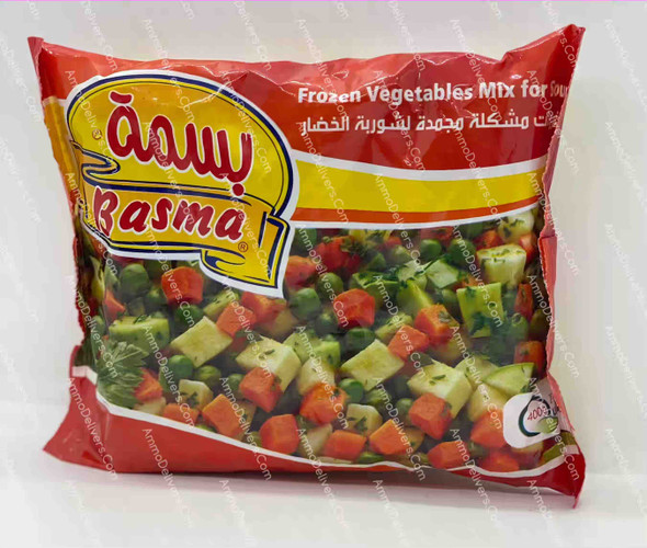 BASMA FROZEN MIXED VEGETABLE FOR SOUP 400G - بسمة خضروات مشكلة مجمدة لشوبة الخضار