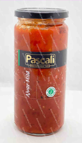 PASCALI ROASTED RED PEPPER MILD 480G - باسكالي فلفل احمر مشوي (بارد)