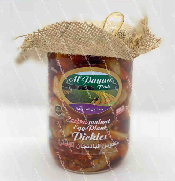 AL DAYAA FIELDS EXTRA WALNUT EGG PLANT PICKLES (MAKDOUS)850G - حقول الضيعة مكدوس الباذنجان اكسترا