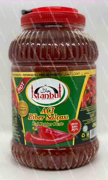 ISTANBUL RED PEPPER PASTE HOT 4300G - إسطانبول معجون الفلفل الأحمر