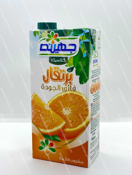 JUHAYNA ORANGE DRINK 1L - جهينة عصير برتقال فائق الجودة