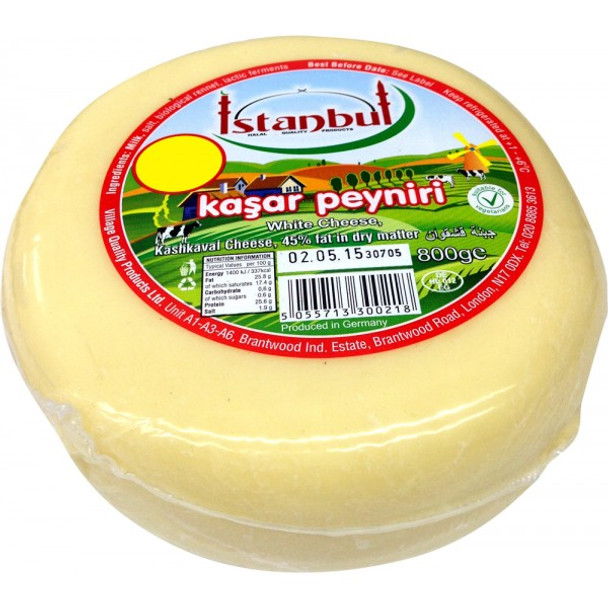 ISTANB KASAR CHEESE (KASHKAVAL) 45% 800g-إسطانبول جبنة قشقوان