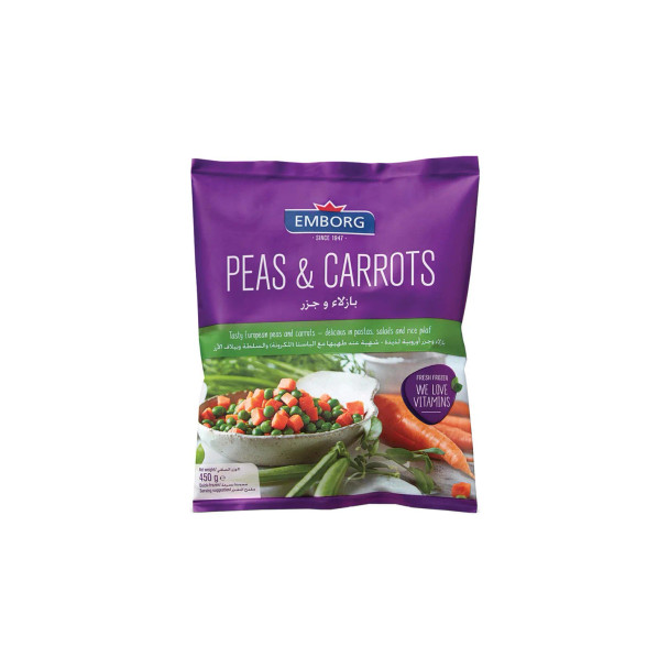 EMBORG PEAS&CARROTS 450G بازلاء وجزر 