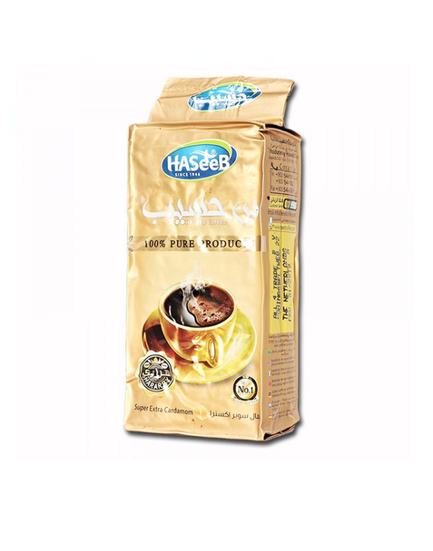 HASSEB COFFEE SUPER EXTRA CARDAMOM 200G - بن الحسيب هال سوبر اكسترا