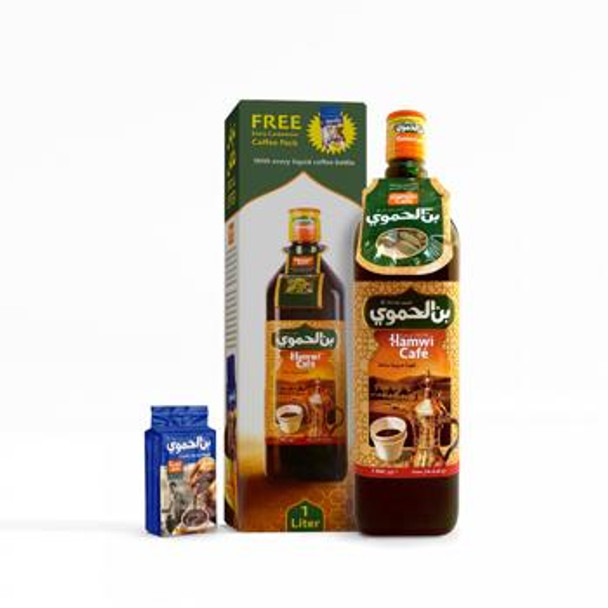 HAMWI ARABIC COFFEE LIQUID 1 LITRE    بن الحموي قهوة عربية سائلة