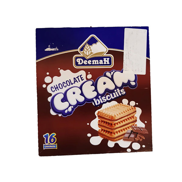 DEEMAH CHOCOLATE CREAM BISCUITS 16PK ديما بسكويت بطعم  الشوكولاته 
