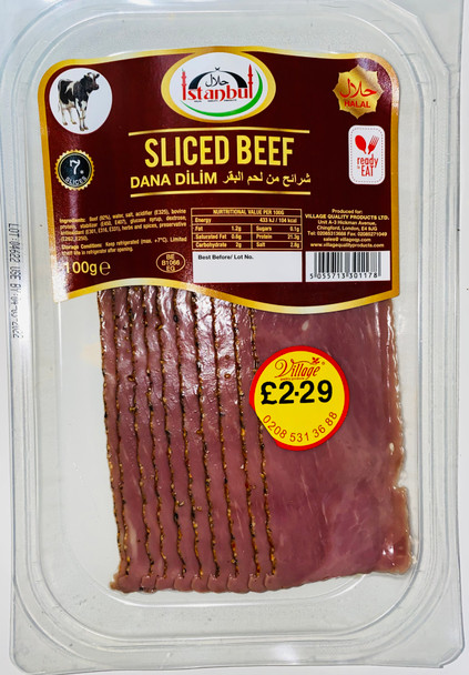 ISTANBUL SLICED BEEF 100G  شرائح من لحم البقر