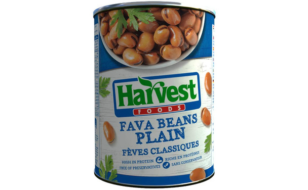 HARVEST FAVA BEANS PLAIN 400G  هارفست فول مدمس ساده