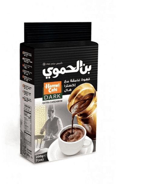 AL HAMAWI  COFFE DARK WITH EXTRA CARDAMOM 200G