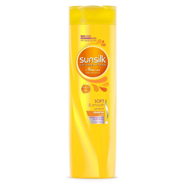 Sunsilk Soft & Smooth Shampoo 400ml  - شامبو ناعم وانسيابي