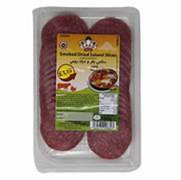 ZAAD SMOKED DRIED SALAMI SLICES 100G  زاد سلامي بقر وديك رومي