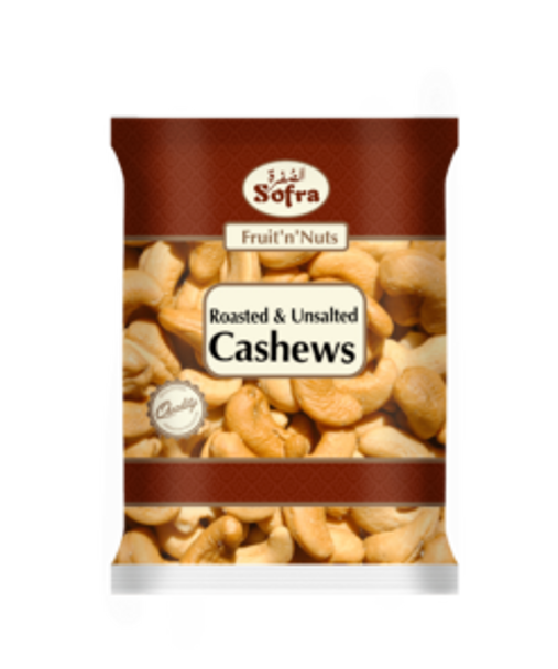 SOFRA CASHEWS UNSALTED 180G   الصفرة كاجو محمص بدون ملح