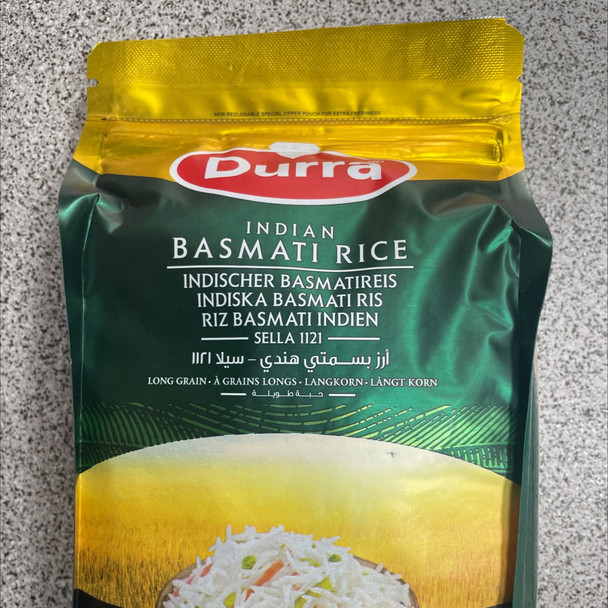 DURRA  INDIAN BASMATI RICE  900g  دره رز بسمتي هندي