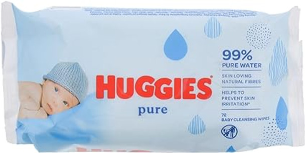 HUGGIES BABY WIPES  PURE WATER 