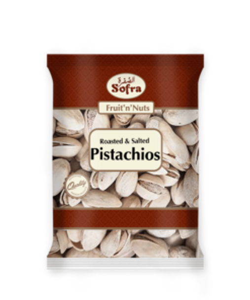 Sofra Pistachios Roasted & Salted 160g فستق سفرة محمص ومملح