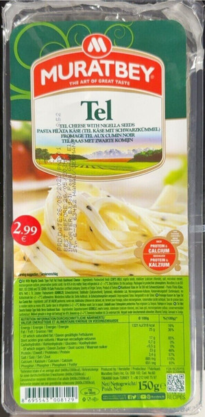 MURATBEY TEL CHEESE WITH NIGELIA SEEDS 150G