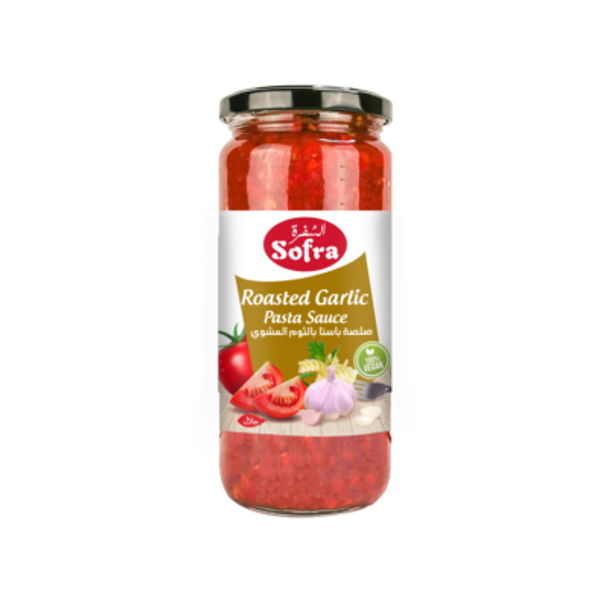 Sofra Pasta Sauce Roasted Garlic 465g مكرونة سفرة بصلصة الثوم المحمص