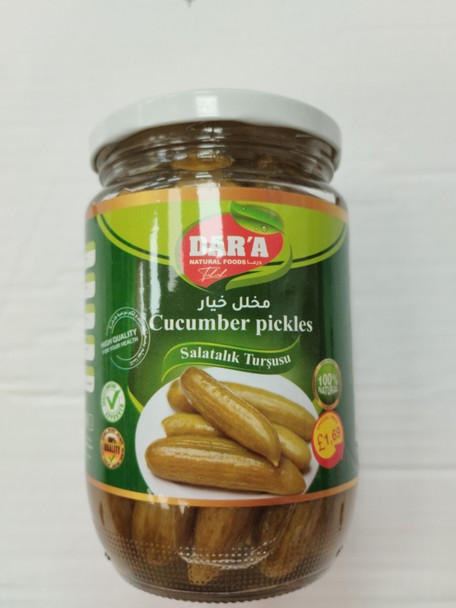 DAR`A CUCUMBER PICKLES 660G  درعا مخلل خيار 