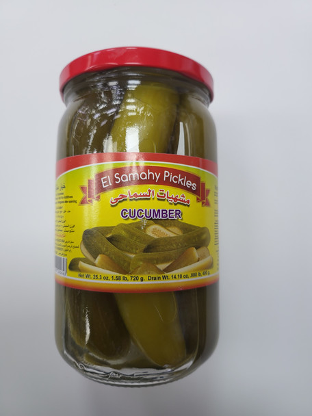 ELSAMAHY PICKLES  CUCUMBER   400G مشهيات السماحي خيار مخلل