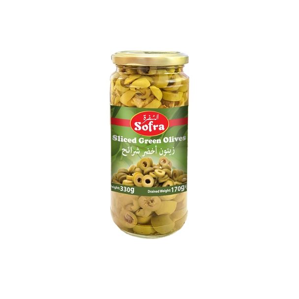 SOFRA SLICED OLIVES 160G. زيتون سفرة شرائح