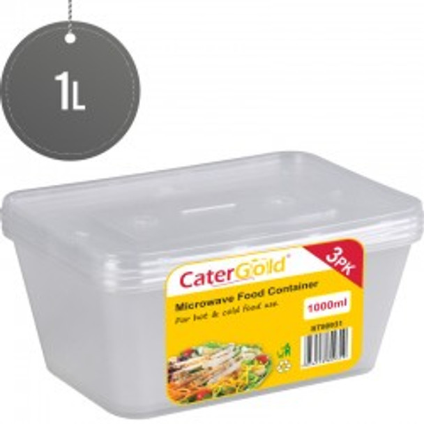 CATER GOLD FOOD CONTAINER 1000ML