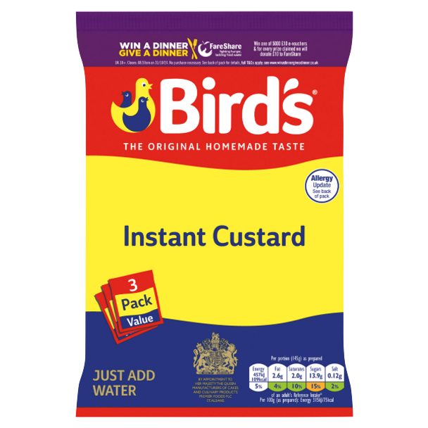 BIRDS INSTANT CUSTARD 3PACK 