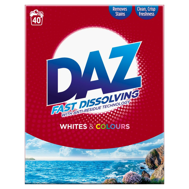 DAZ FAST DISSOLVING WITE AND COLOURS 2600G