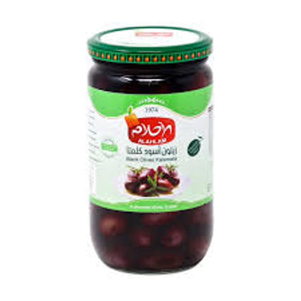 ALAHLAM BLACK OLIVE KALAMATAالاحلام زيتون اسود كلاماتا  700G