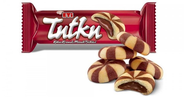 ETI TUTKU MOSAIC BISCUIT FILLED WITH COCOA CREAM 90Gإي تي آي توتكو بسكويت موزاييك محشو بكريمة الكاكاو 