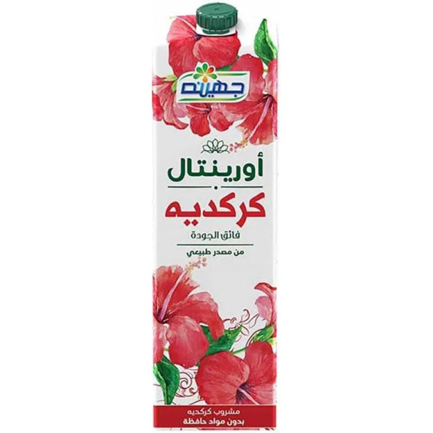 JUHAYNA HIBISCUS DRINK 1L جهينة مشروب كركديه 1 لتر