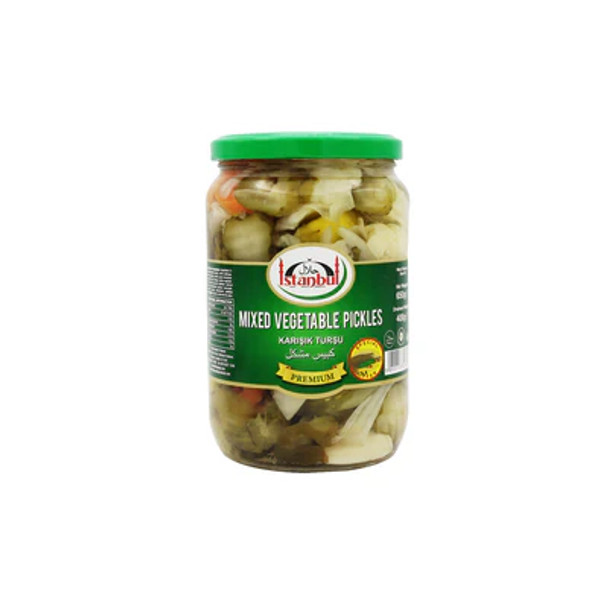 ISTANBUL MIXED VEGETABLE PICKLES 650G. مخللات الخضار المشكلة اسطنبول