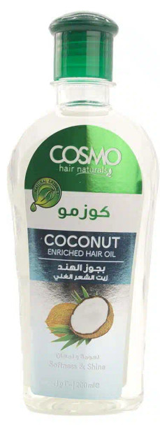 COSMO  COCONUT ENRICHED HAIR OIL 200MLزيت شعر كوزمو غني بجوز الهند  200 مل