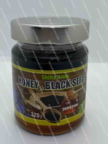 SHIFFA HOME HONEY & BLACK SEEDS. 320G - دار الشفاء عسل بالحبة السوداء