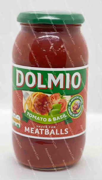 DOLMIO TOMATO & BASIL MEATBALL SAUCE 500G - دولميو صلصة معكرونة بالطماطم والريحان