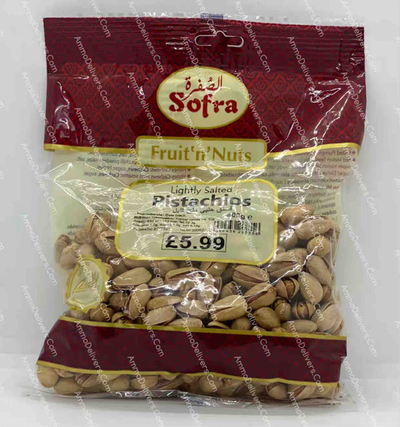 SOFRA LIGHTLY SALTED PISTACHIOS 400G - الصُفرة قستق حلبي ملح قليل