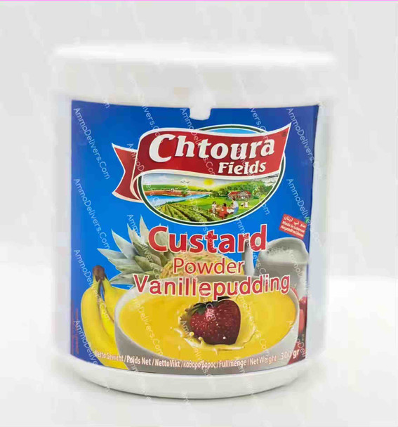 CHTOURA FIELDS CUSTARD POWDER 300GR - حقول شتورة كاسترد بودرة بنكهة الفانيليا