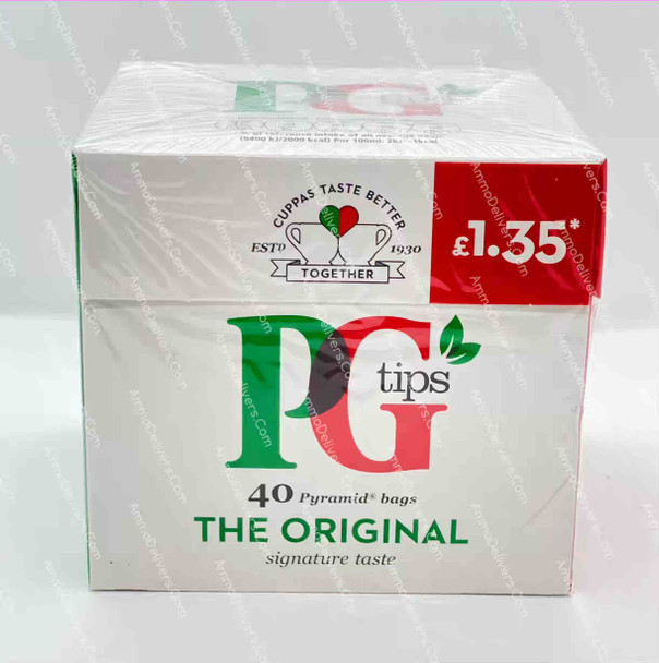 PG TIPS THE ORIGINAL 40 BAGS 116G - شاي پي جي تيبس الأصلي