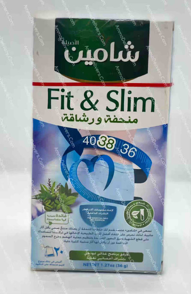 CHAMAIN FIT & SLIM TEA 20 BAGS 36G - شامين شاي للتنحيف والرشاقة