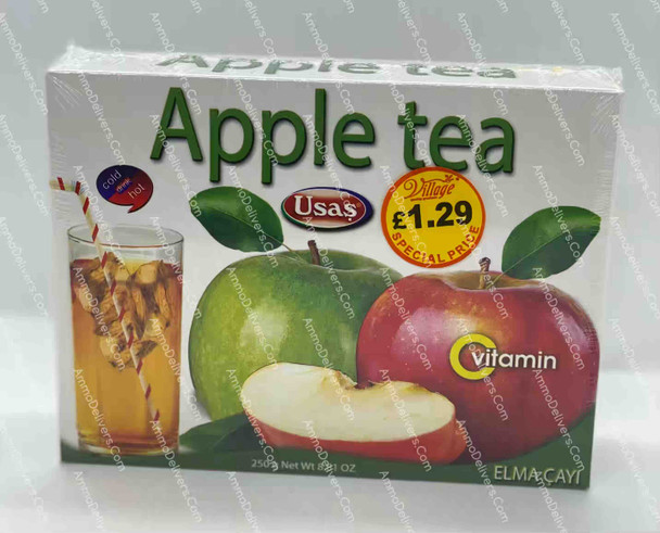 USAS APPLE TEA 250G - اوساش شاي التفاح الأحمر والأخضر