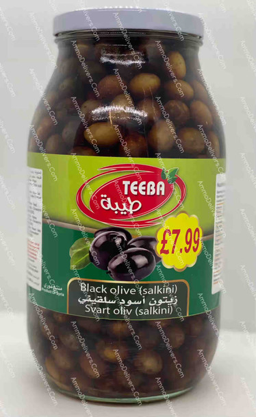 TEEBA BLACK OLIVE SALKINI 2900G - طيبة زيتون اسود سلقيني