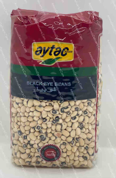 AYTAC BLACK EYED BEANS 900G - ايتاك لوبيا بيضاء