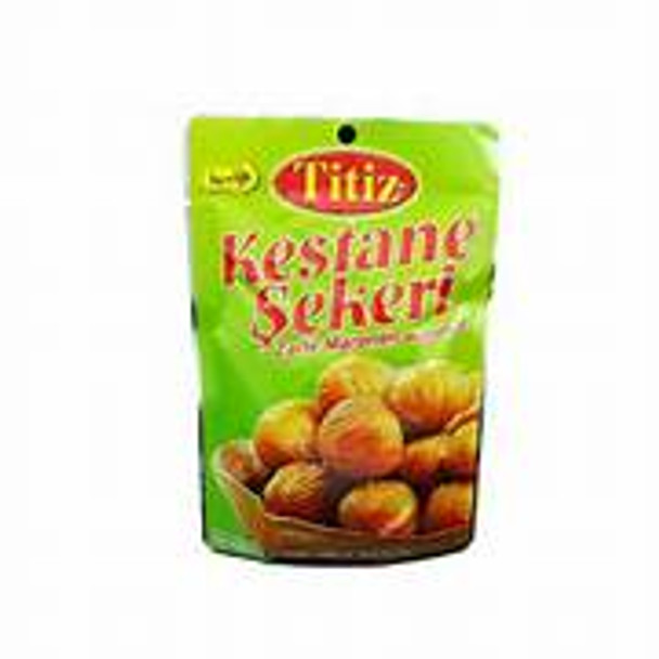 TITIZ PEELED ROASTED LIGHTLY SWEETENED CHESTNUTS 125G - تيتيز كستناء محمصة بالعسل