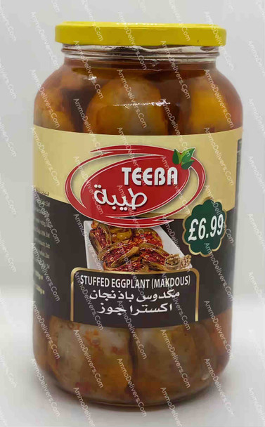 TEEBA STUFFED EGGPLANT (MAKDOUS) 1.3KG - طيبة مكدوس باذنجان اكسترا جوز