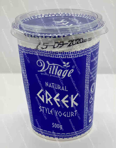 VILLAGE NATURAL GREEK STYLE YOGURT 500G - فيليج لبن زبادي يوناني