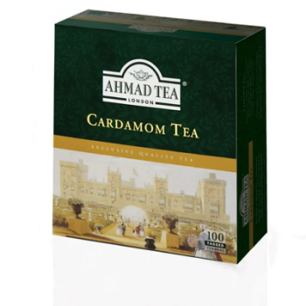 AHMED TEA WITH CARDAMOM 100 BAGS 200G - شاي أحمد شاي بجودة خاصة 