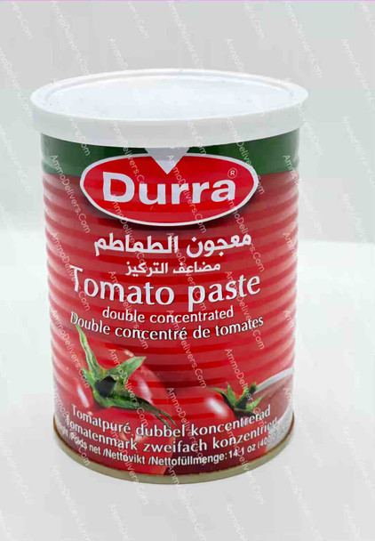 DURRA TOMATO PASTE DOUBLE CONCENTRATED 400G - الدرة معجون الطماطم مضاعف التركيز