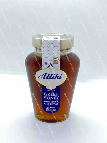 ATTIKI GREEK HONEY WILD FLORA AND THYME 455G - أتيك عسل يوناني بالزعتر والورد