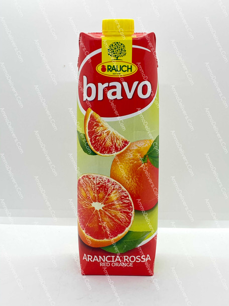 BRAVO RED ORANGE DRINK 1L - برافو عصير برتقال احمر